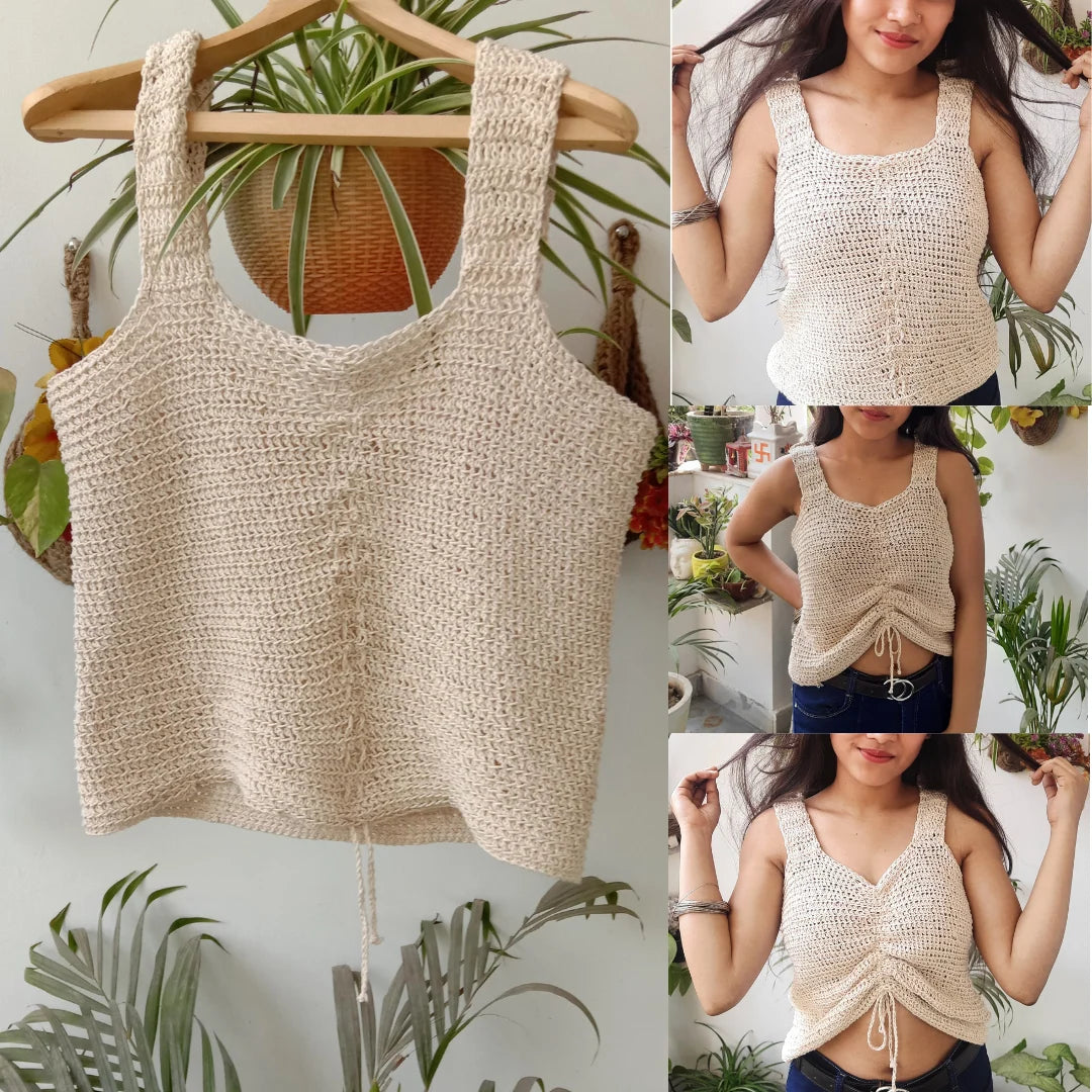 3-in-1 Designer Crochet Crop Top Image-3