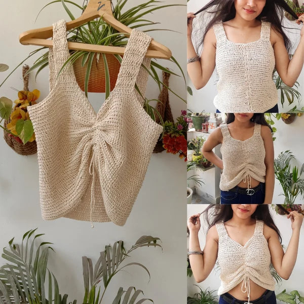 3-in-1 Designer Crochet Crop Top Image-4