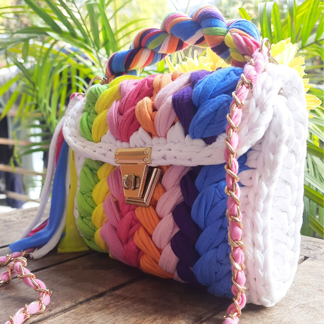 Shiroli Craft Designer Magic Palette Handmade Crochet Bag - Image 4